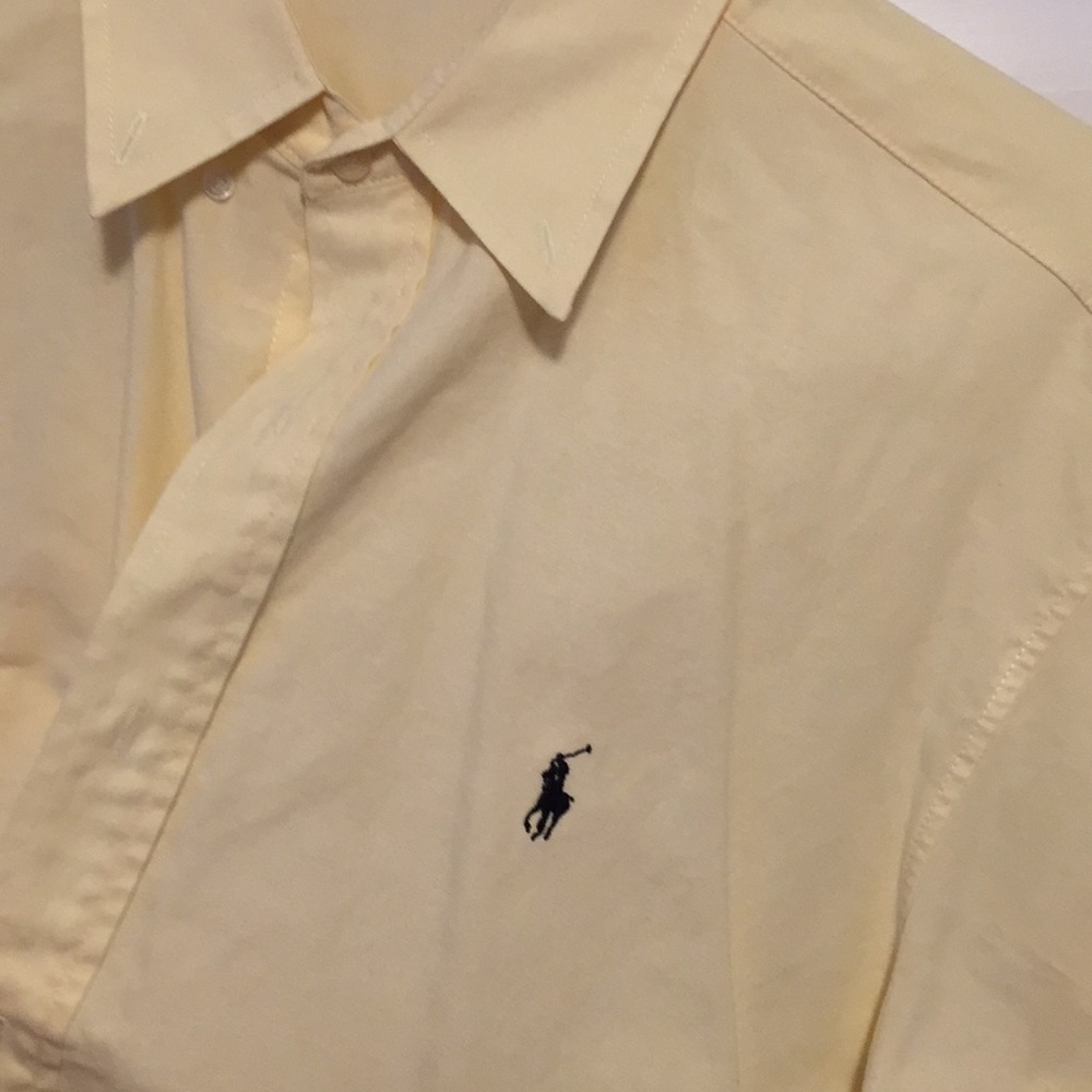 Long sleeve collared button up shirt